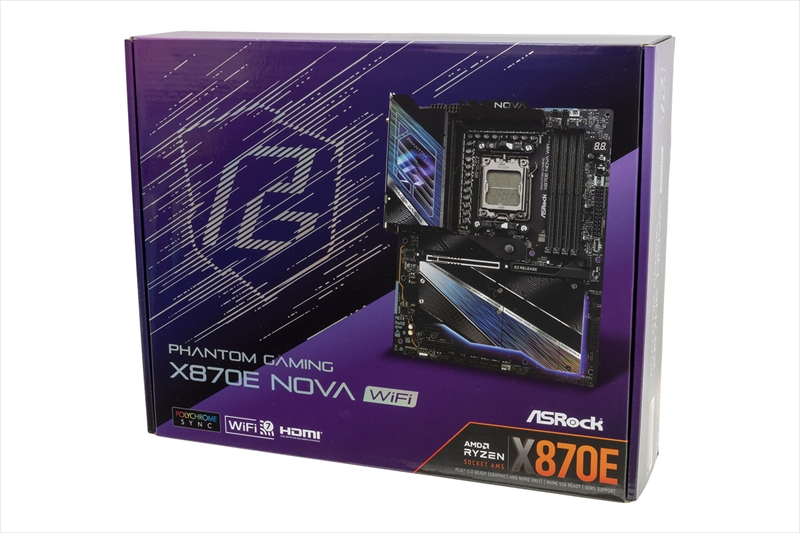 新品セット / 9800X3D / X870E NOVA Amazon | ASRock マザーボード X870E Nova WiFi AMD Ryzen 9000