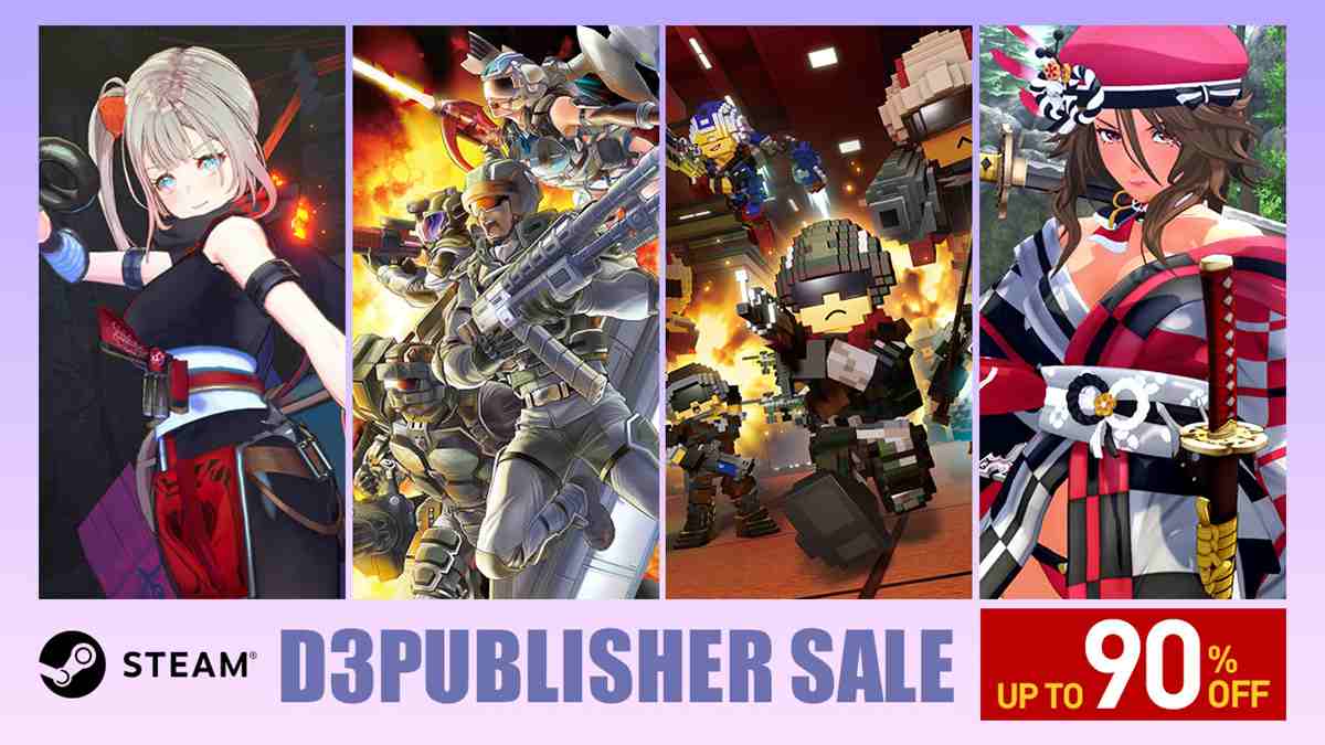 最大90％OFF、4タイトルが過去最大割引！Steam「D3PUBLISHER SALE」を